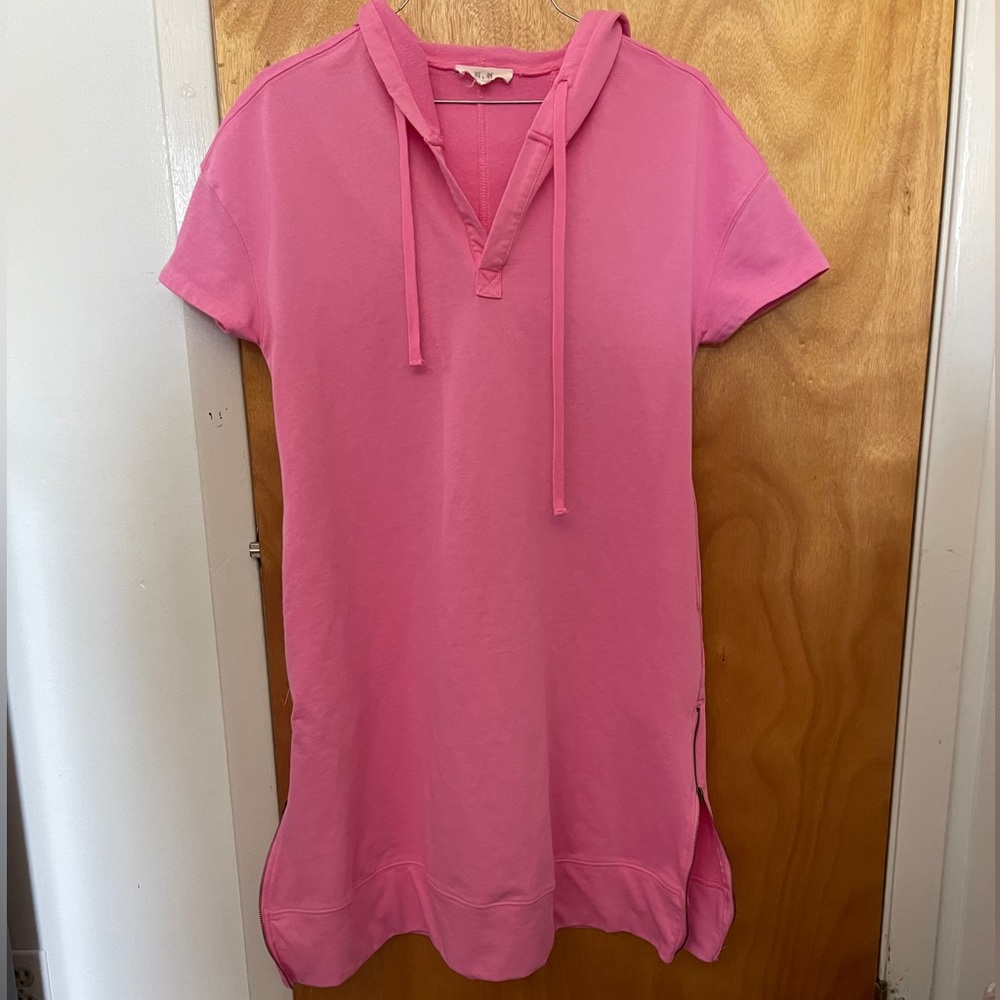 Pink hoodie dress size large